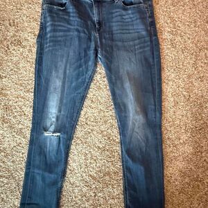 Express Women's Navy and Blue Jeans
